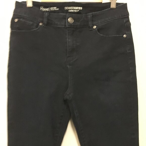 Denver Hayes Hanna Curve Tech High Rise Dark Blue Jeans - Picture 6 of 16